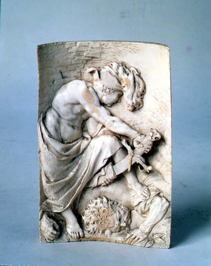 Judith and Holofernes by Francis van Bossuit (1635-92) (ivory)