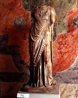 Headless female statue, Roman (marble)