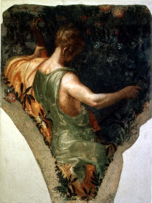 Musical figure (fresco)