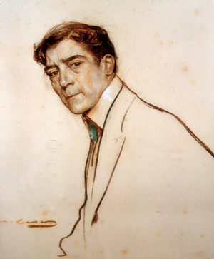 Portrait of Alexandre de Riquer (1856-1920), 1899-1905 (chalk and pastel drawing)