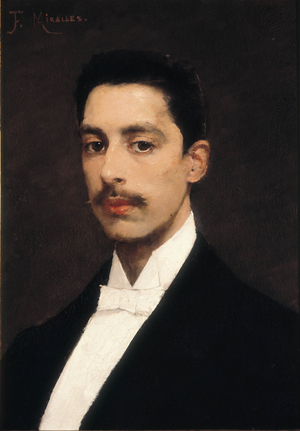 Portrait of Enrique Granados (1867-1916), Spanish pianist and composer, late 19th century (painting)