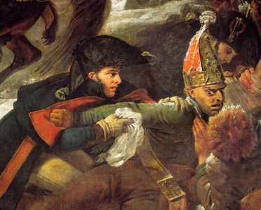 Napoleon I on the battlefield of Eylau 9/02/1807, Detail, 1808 (oil on canvas)