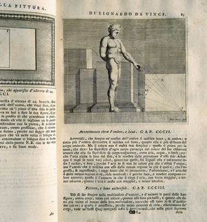 Treatise: study about light and shadow and perspective, 1733 (engraving)