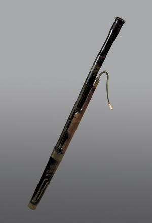Wind instrument: 18th century bassoon. Barcelona. Musee of music.