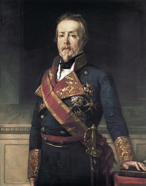 Portrait of Evaristo Fernandez de San Miguel y Valledor (1785-1862), Spanish military nobleman and politician, 19th century (oil on canvas)
