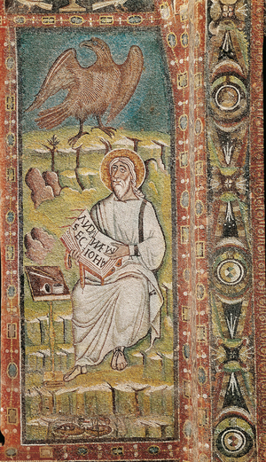 Saint John the Evangelist. Byzantine mosaic. 6th century