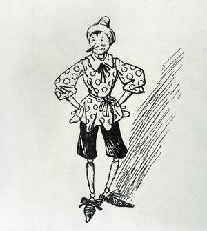 Representation of Pinocchio, hero of the novel of the same name by Carlo Collodi (1826-1890)
