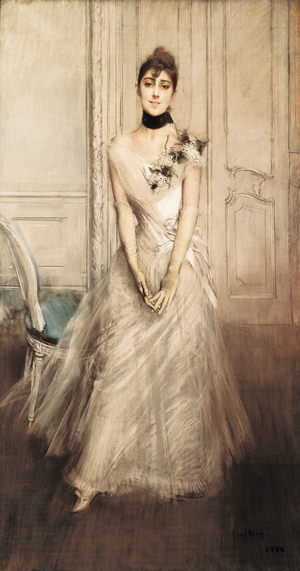 Portrait of Emiliana Concha de Ossa, 1888 (pastel on canvas)