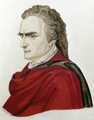 Portrait of Vittorio ALFIERI (1749-1803), Italian poet and playwright (engraving)
