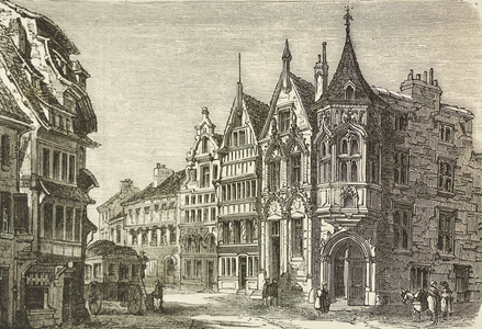BELGIUM (S. XIX). View of Mechelen. 1880. Engraving. Private Collection ©Lorio/Iberfoto/Leemage