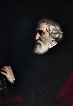 Portrait of Ivan Sergeyevich Turgenev (Turgenev, 1818 -1883) 1872 (oil on canvas0