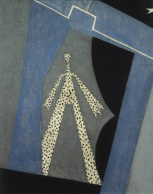 "Arlequin et femme au collier" (detail), 1917 (oil on canvas)