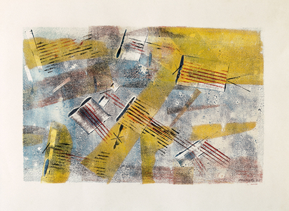 The Aviation, 1955 (mixed media)