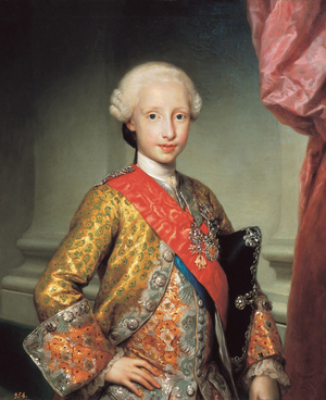 Infante don Antonio Pascual of Bourbon, c.1761 (oil on canvas)