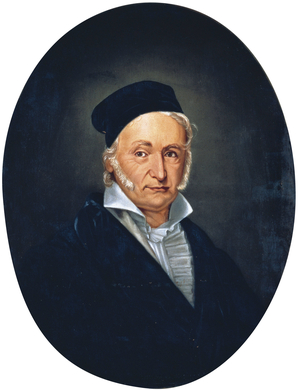 Portrait of the mathematician Carl Friedrich Gauss ,  19th (painting)