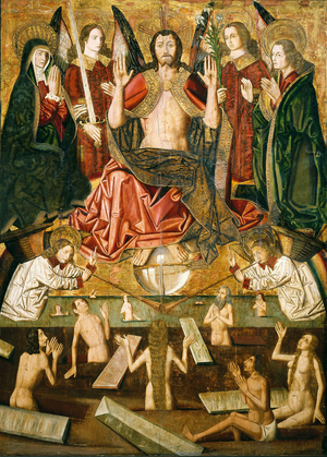 "The Last Judgement" Retable coming from the church of Blesa 1485-1487 Musee de Zaragoza, Espagne