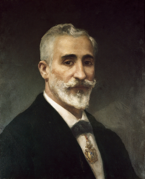 Portrait of Antonio Maura (1853-1925), late 19th century (oil on canvas)