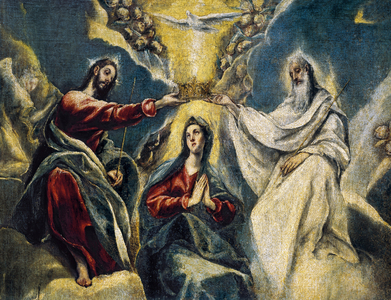 The Coronation of the Virgin, detail, 1591-92 (oil on canvas)