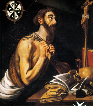 Peninent St. Dominic, 1621 (oil on canvas)