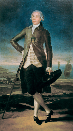 Portrait of Gaspar Melchor de Jovellanos, painting by Francisco de Goya y Lucientes, 1787