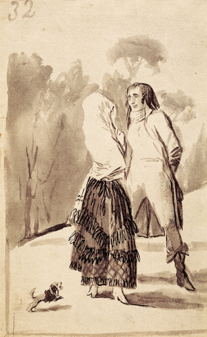 The Meeting (ink on paper)