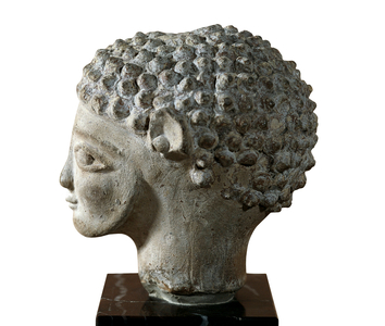 Punic head, from Phoenicia (terracotta)