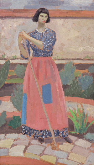 Dorelia at Alderney Manor, 1911 (oil on canvas)