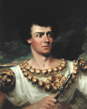 Edwin Forrest (1806-72) as 'Rolla' (oil on canvas)