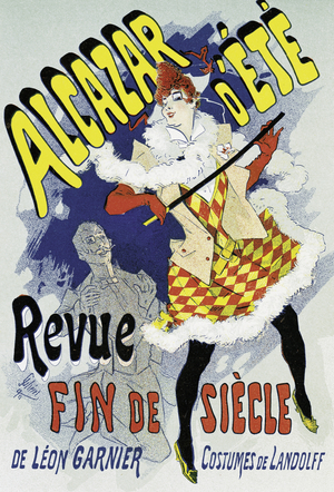 Poster advertising a show (lithograph)