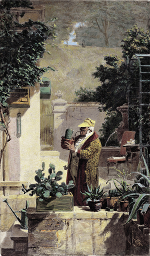 The Cactus Lover, before 1858 (oil on canvas)