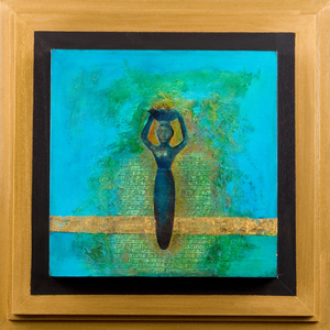King Nammu (2112-2095 BC) 2005 (acrylic on canvas)