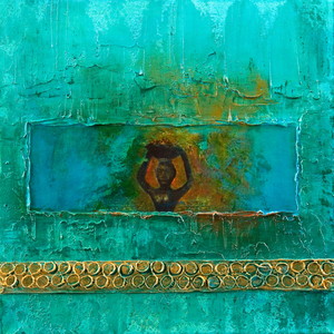 King Nammu (2112-2095 BC), 2005 (acrylic on canvas)