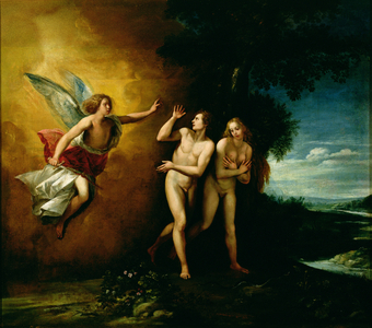 The Expulsion of Adam and Eve (oil on canvas)