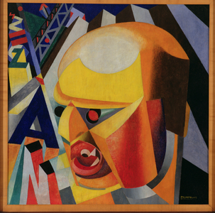 Portrait of Marinetti (1876-1944) 1924-25 (oil on panel)