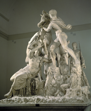 The Farnese Bull, Roman copy of a Greek original by Apollonios of Tralles (stone)