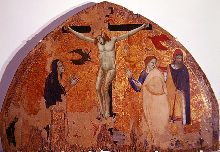 Crucifixion (tempera on panel)
