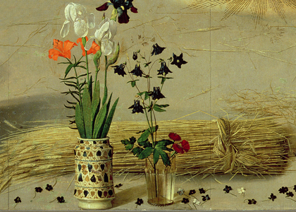 Flower detail, from the central panel of the Portinari Altarpiece, c.1479 (oil on panel) (detail of 9619)