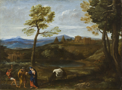 Landscape with the Flight into Egypt, c.1605 (oil on copper)