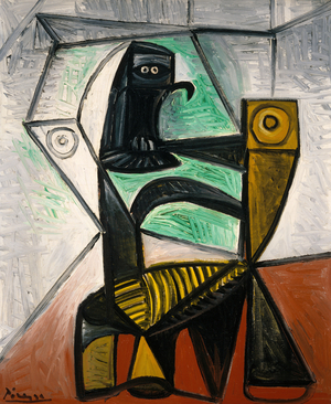 Chair and Owl, 1947 (oil on canvas)