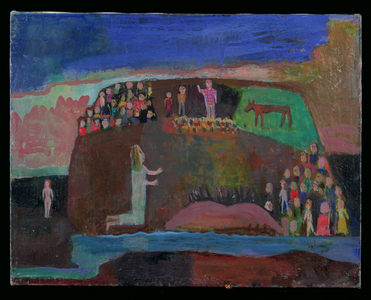 Sermon on the Mount, 1996 (oil on canvas)