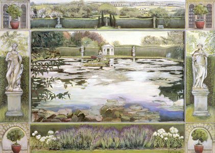 The Lake, Garsington (tempera on board)