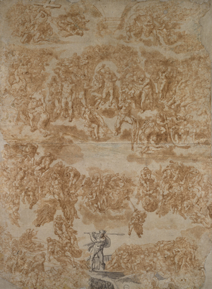 The Last Judgement (pen with wash on paper)