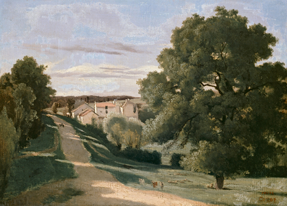 Landscape: Le Petit Charville, near Ville d'Array, 19th century (oil on canvas)