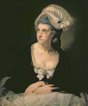 Portrait of Mary Thomas, the Artist's Wife, 18th century (oil on canvas)