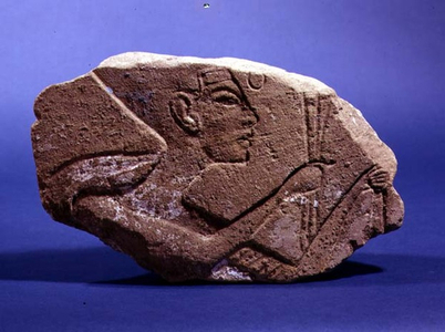 Relief head of Nefertiti, from the Abadaya Grave B86 (stone)