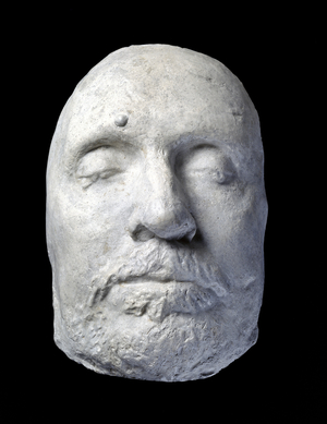 Death Mask of Oliver Cromwell, 1658 (plaster)