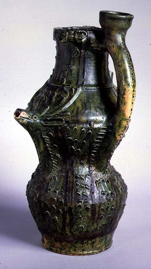 Jug (green glazed pottery)
