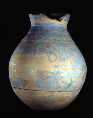 Decorated Vessel - side B, Tell-El Amarna, 14th century BC (pottery)