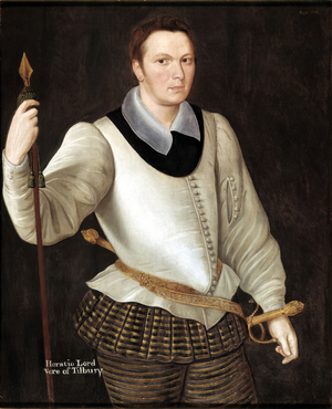 Portrait of Horace, Lord Vere of Tilbury, 1594 (oil on panel)