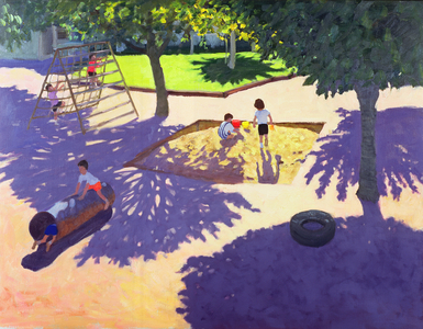 Sandpit, France, 2014 (oil on canvas)